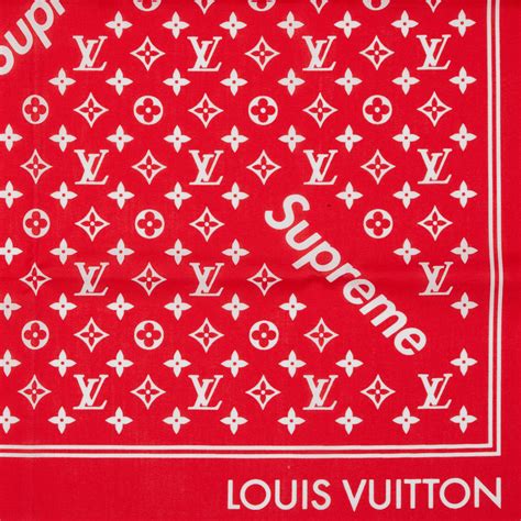 supreme bandana louis vuitton|louis vuitton monogram bandana.